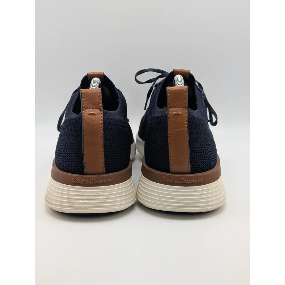 Wolf‎ & Shepard Swiftknit Derby Shoes Mens 10 Womens 12 Navy Blue Casual Work